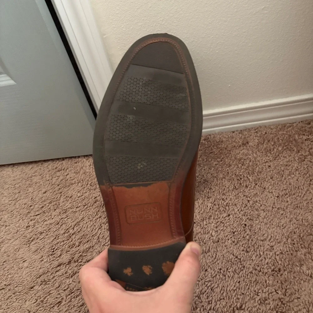 Nunn Bush® Westfield Men's Leather Oxford Dress Shoes in Brown Cognac Size 8